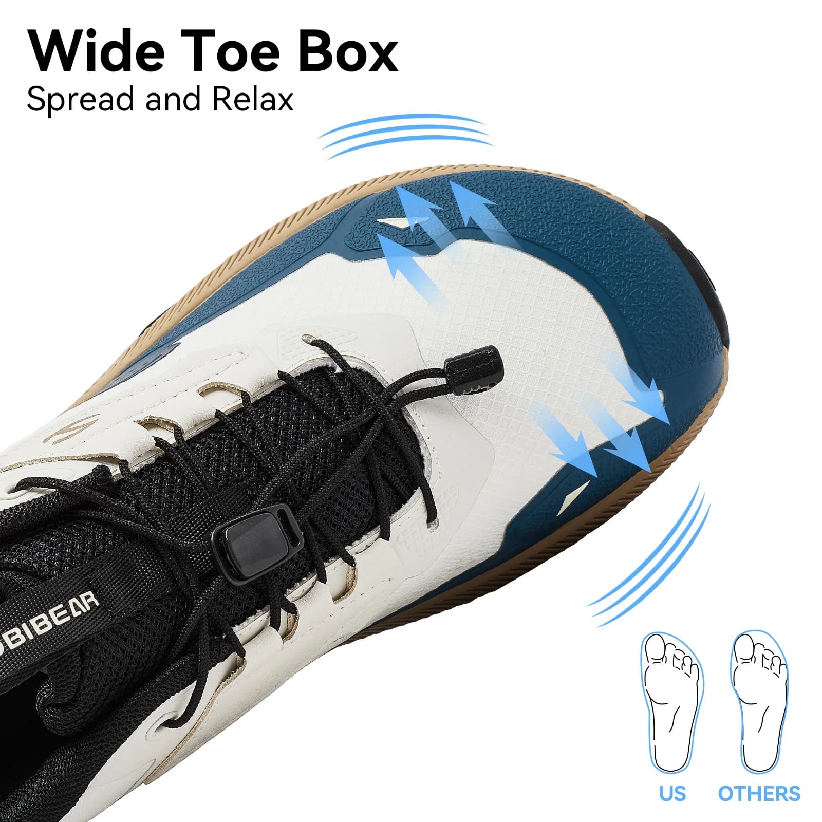 Hollow - Wide Toe Sneakers